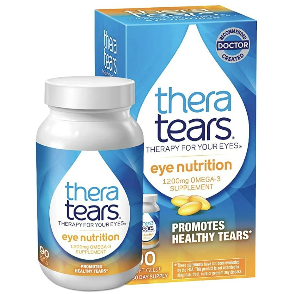 TheraTears Eye Nutrition 1200mg Advanced Flaxseed Omega-3 Supplement