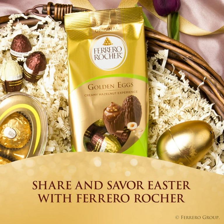 Ferrero Rocher Golden Eggs Premium Milk Chocolate Candy Great Easter Gift 3.1 oz
