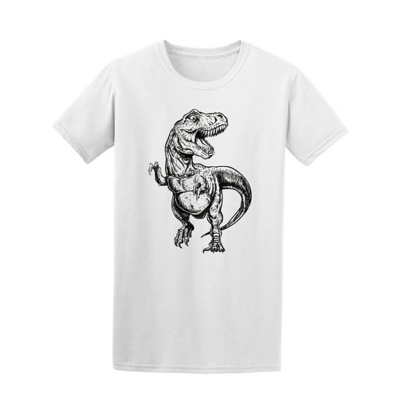 Tyrannosaurus Dinosaur Sketch Tee Men's -Image by Shutterstock