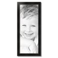 thumbnail image 2 of ArtToFrames 12" x 31" Honors Black with Silver Picture Frame, 12x31 inch Black Wood Poster Frame (WOM-5157),  Pack, 2 of 7