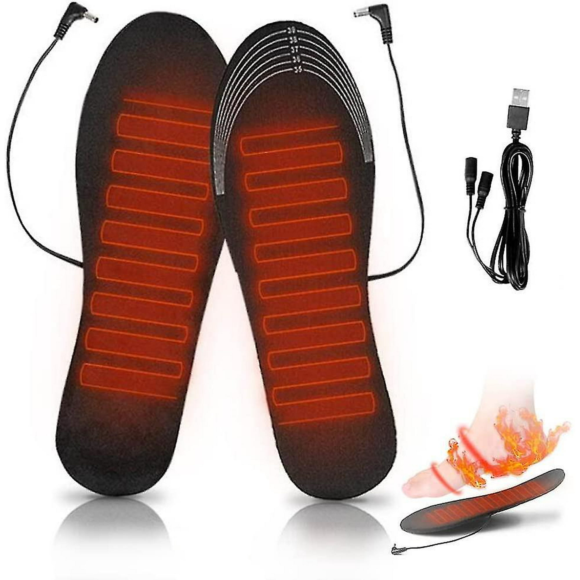 Foot Warmers heatable Insoles warm Insoles rechargeable Heated Shoes Insoles For Women Men waterproof Heated Foot Warmer Insole cuttable Insole washab
