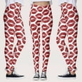 thumbnail image 2 of ZMHEGW Women Leggings Valentine'S Day Lovesy Stripes Print Skinny For Yoga Running Pilates Gym Pants, 2 of 7