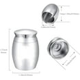 thumbnail image 2 of Black Heart Small Keepsake Urns Mini Cremation Urn for Ashes Butterfly Alloy Sharing Funeral Urn Memorials Ashes Holder Miniature Container for Family Friend Pet 1.6x1.2 Inch-Silvery, 2 of 6