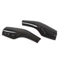thumbnail image 5 of par de cubierta de palanca de cambios de dirección, patrón de fibra de carbono, reemplazo de embellecedor de palanca de cambios para Tesla Model 3 Y, 5 of 5