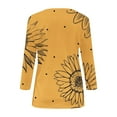 thumbnail image 6 of Tiqkatyck Womens Graphic Tees Womens Fashion 2025 Short Sleeve Casual V Neck Summer Tops Cute Loose Fit Blouses Graphic Tees Plus Size Tops for Women Going Out Tops for Women Yellow XXXL, 6 of 6
