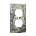 thumbnail image 2 of Yayeee Duplex Wall Plate 1-Gang 4.5"x2.7" Home Receptacle Light Switch Decorative Outlet Cover, Ghosts Playing in A Garden, 2 of 7