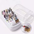 thumbnail image 4 of Redempat Durable Nail Drill Bit Holder with Clear DIY Lid Waterproof Home Manicure Style A 1Set, 4 of 6