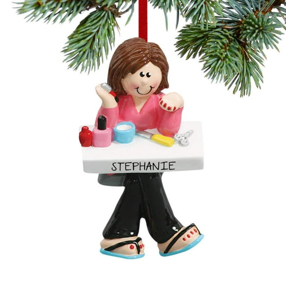 7054 Manicurist Personalized Christmas Ornament
