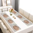 thumbnail image 2 of Brown Boho Abstract and Plant Pattern Summer Placemats Table Placemats Set Of 6-Linen Kitchen Washable Placemats Table Mats 11.8"x17.7" Non-Slip Heat Resistant, 2 of 5