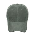 thumbnail image 3 of Xfvqtps Women Corduroy Baseball Hat Adjustable Solid Color Baseball Cap, 3 of 4