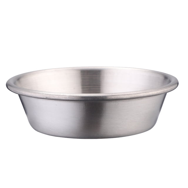 Plato de condimento de acero inoxidable Vinagre para salsa Salsa 73X65X45X25mm Sunnimix Plato de condimento de acero inoxidable