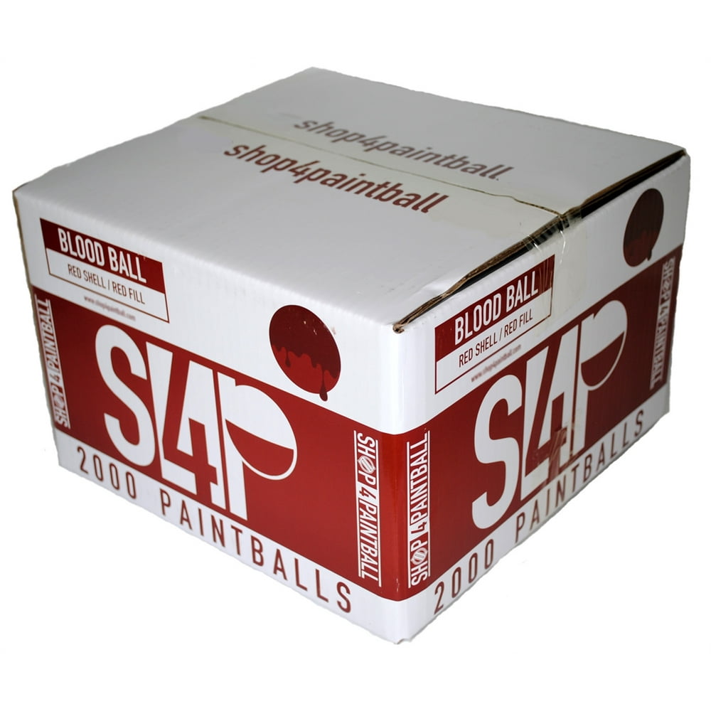 Shop4Paintball BLOOD BALL .68 Caliber Paintballs Red Case of