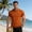 302#Orange, variant on T Shirts for Mens Casual Button Down Solid Short Sleeve Fitted Summer Beach Shirts with Pocket Orange 3XL