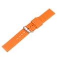 thumbnail image 3 of Uxcell Silicone Watch Band 20mm Rubber Watch Strap with Electroplated Stainless Steel Buckle for Men Women, Orange, 3 of 6