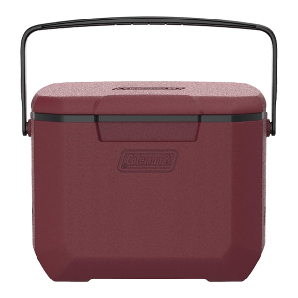 Hielera portátil Coleman Chiller de 16 qt, retención de hielo, color cranberry