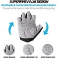 thumbnail image 4 of ROCKBROS Cycling Half Finger Gloves Bicycle Bike Gloves Shockproof Breathable Thickened Palm Gloves, 4 of 5