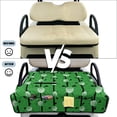 thumbnail image 6 of Yuyamidu Golf Ball Golf Cart Seat Covers Green Golf Cart Seat Towel Blanket with Front Pocket for Travel Sports Club Car More 2-Passenger Seats Carts, 6 of 8