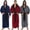 Red, variant on Afuyipoi Mens Plush Hooded Robe,Warm Long Sleeved With Pockets Fleece Long Warm Men Bathrobes Red S