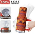 thumbnail image 4 of Halloween Tumbler 40 oz with Handle and Straw Ghost Skeleton Pumpkin Tumbler Halloween Birthday Gifts Insulated Travel Bottle, 4 of 5