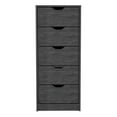 thumbnail image 1 of Pemberly Row Commode Contemporaine à 5 Tiroirs en Bois d'Ingénierie, Chêne Fumé, 1 of 4