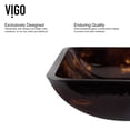 thumbnail image 5 of Vigo Vgt033rct 22-1/4" Glass Vessel Bathroom Sink - Bronze, 5 of 7