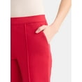 thumbnail image 4 of Time and Tru Women's Pull On Cropped Flare Pants, Sizes XS-XXXL, 4 of 5