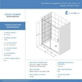 thumbnail image 5 of DreamLine SDVH54W760VXX05 Sapphire-V 50 - 54" W x 76" H Bypass Shower Door in Brushed Gold and Clear Glass, 5 of 5
