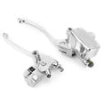 thumbnail image 2 of Hydraulic Brake Clutch Master Cylinder Lever Assembly Silver Universal for 1in Handlebar, 2 of 9