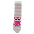 thumbnail image 4 of Alexa Rose Women's Butter Plush Lined Socks - Grey & Pink Owl, 4 of 4