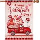 thumbnail image 2 of Bandera de San Valentín para casa, 28 x 40 cm, doble cara, banderas grandes para jardín, bandera roja de San Valentín para exteriores, banderines decorativos para fiestas, decoraciones de temporada, 2 of 7