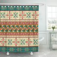 thumbnail image 1 of ABPHQTO Cortinas de ducha de baño aztecas americanas con patrón étnico navajo amarillo Tribe abstracto de México 152x180 cm ABPHQTO PKNMT60x72Shower-4660, 1 of 2