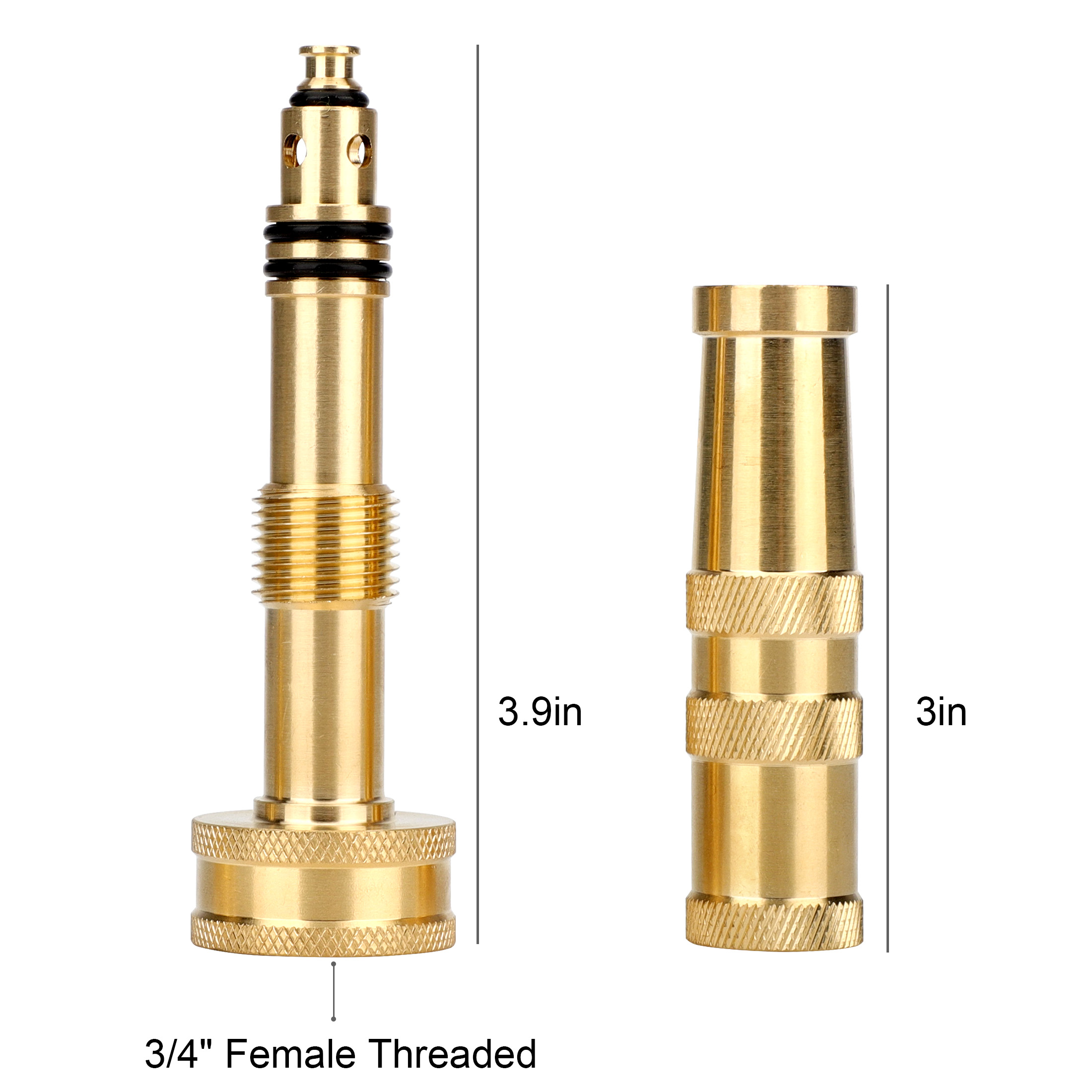 EEEkit Heavy Duty Brass Adjustable Twist Hose Nozzle photo 5