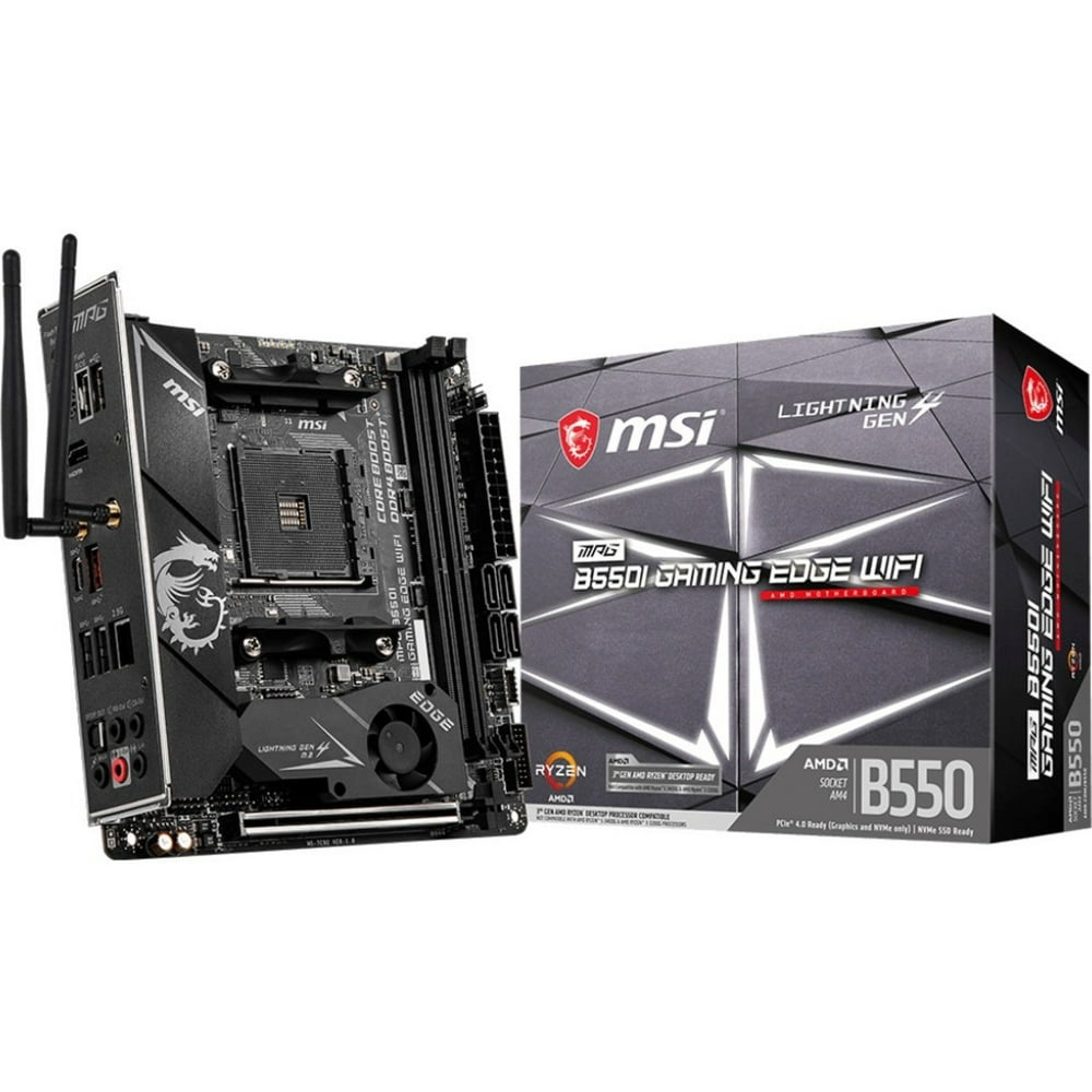 MSI B550I GAMING EDGE WIFI Desktop Motherboard AMD AM4