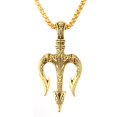 thumbnail image 5 of New Fashion Vintage Charm Chain Retro Punk Necklace Choker Neptune Trident Pendant Hip Hop GOLD, 5 of 8