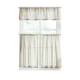 thumbnail image 2 of Martha Stewart Ava 3-Piece Valance and Tier Indoor Set, Sage, Recycled Polyester, BCI Cotton, 60"W x 14"L, Adult, 2 of 6