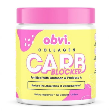Obvi Guilt Free Carb Blocker, with Chitosan & Protease A, 120 Capsules (30 Servings)
