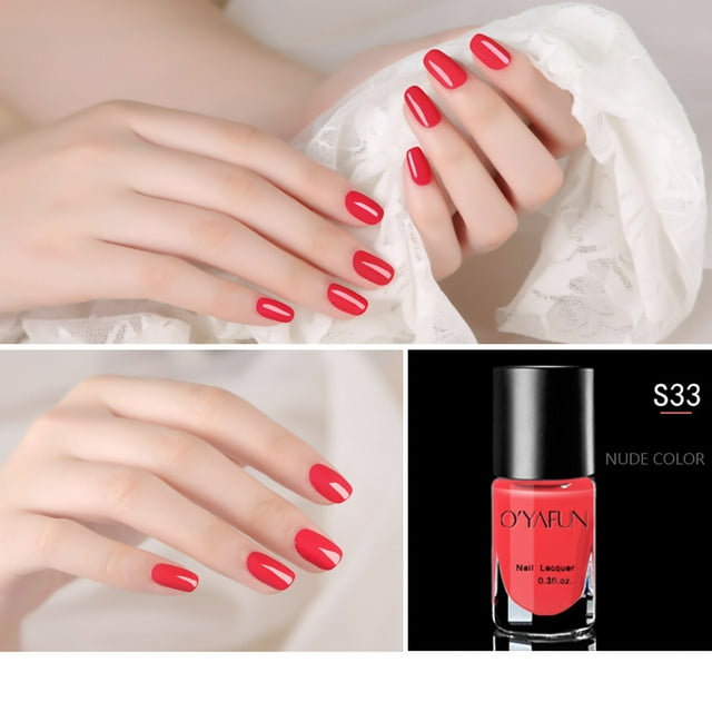 Esmalte de uñas nude despegable de secado rápido y horneado, 8 ml.