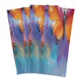 thumbnail image 2 of Multi-Purpose Kitchen Towels 28x18 Inch Dishcloths with Hanging Loop Decorative and Practical Towels for Kitchen, Dining Red and Orange Butterflies, 2 of 6