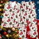 thumbnail image 3 of Puyaiuu Women 2 Piece Christmas Satin Pajama Set Cute Print Long Shirt Loose Shorts Matching Set Loungewear Gift, 3 of 5
