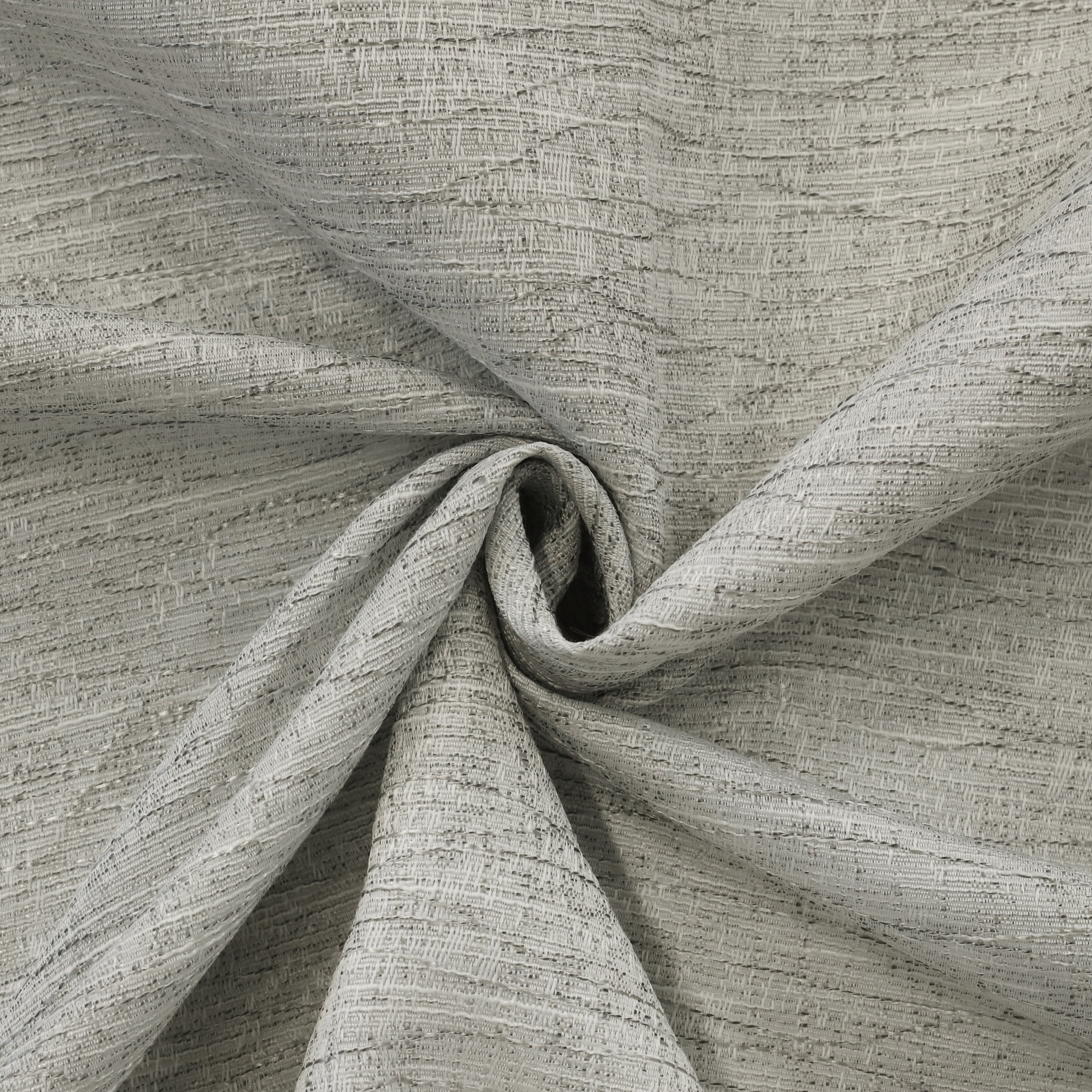Davos Textered Jacquard Dual Header Curtain Panel 52" x 84" in Silver
