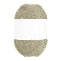 218 Yard Scrubbie Yarn, Sparkle Yarn Polyester Scrubbie Sparkle Glass for Dishcloths Crocheting Knitting DIY Crafts Blanket Rug Sweater Scarf Hat, Beige