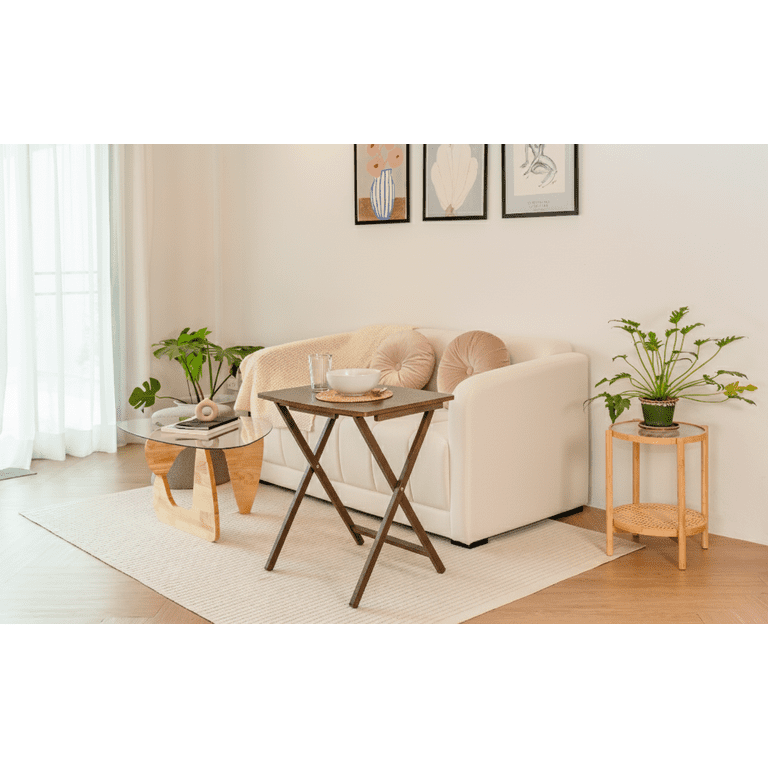 Mainstays Modern Indoor Folding XL Oversized Tray Table in