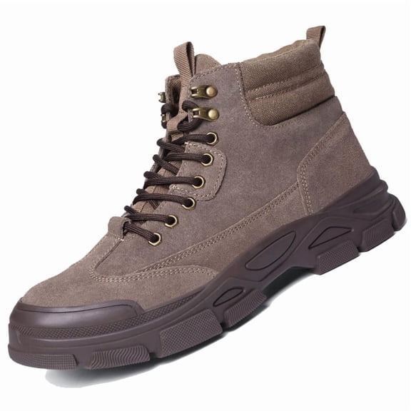 AUXDIQ Safety Trainers Men Women Steel Toe Cap Work Shoes Comfy Construction Industrial Sneakers