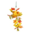 thumbnail image 2 of Thanksgiving Decoration Artificial Leaf Rattan Hanging Indoor Home Halloween Christmas Party Fireplace Decoration, 2 of 5