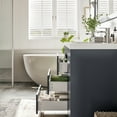 thumbnail image 6 of Eviva Lugano 84" Gray Modern Bathroom Vanity with White Integrated Acrylic Double Sink, 6 of 7