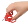 thumbnail image 2 of Unique Bargains 1 Pc Portable Short Handle Nail Scissors Toenail Clippers for Child 3.15"x2.24"x0.39" Red, 2 of 6