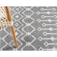 thumbnail image 2 of Unique Loom Mamounia Moroccan Trellis Rug Light Gray/Ivory 5' 3" x 8' Rectangle Geometric Tribal Perfect For Living Room Bed Room Dining Room Office, 2 of 10