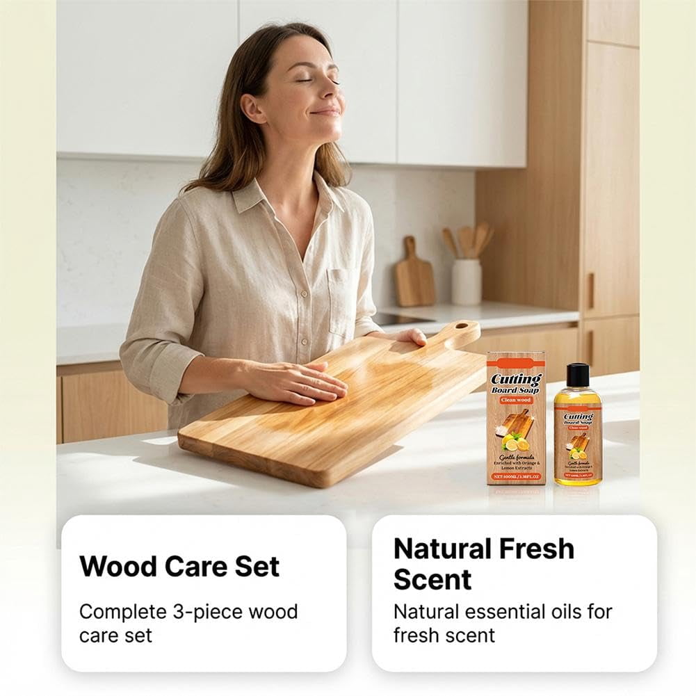 Cutting Board Conditioner,Food Grade Mineral Oil and Beeswax Wood Cutting Board Conditioner,Premium Mineral Oil to Protect and Restore Wood CuttingBoards,for Butcher Blocks,Bowls & Utensils