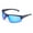 Blue, variant on Polarized Adult Half Frame Sports Fishing Sunglasses, STF-601121A, Blue with Blue Lens