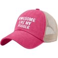 thumbnail image 2 of Awesome Like My Puggle Hat Trucker Hat Men Vintage Mesh Cap for Summer, 2 of 8